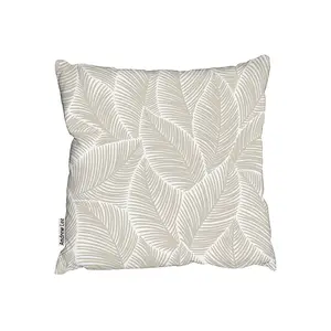 Beige Leaves (Cushion) / 45cm x 45cm