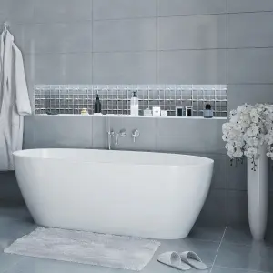 Stargazer Grey Mosaic Tile - House of Mosaics LUXE