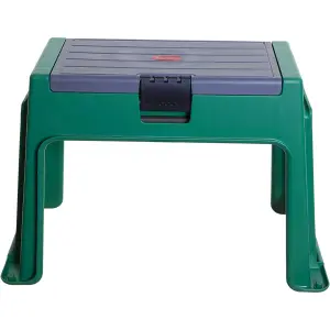 Whitefurze Garden Kneeler & Small Storage Bench - Forest Green