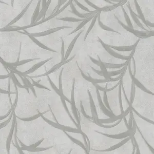 Galerie The New Design Book Metallic Warm Grey Leaf Wallpaper Roll