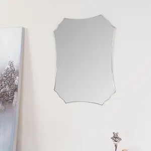 Melody Maison Deco Frameless Bevelled Wall Mirror 38cm x 50cm