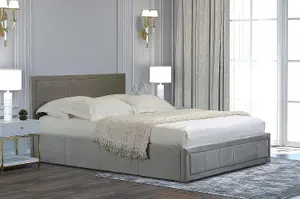 Velvet Ottoman Storage Bed Frame Double Bed With Pocket Sprung Mattress