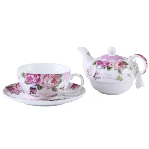 Lily Manor Alcester 0.5ml Stovetop Safe Floral Teapot