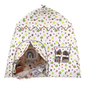 Woodland Green Cottage Play Tent For Kids, Woodland Themed Kids Tent