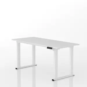 FlexiSpot Electrically Height-adjustable Desk 100kg Load Capacity in  White with 160x70cm White Desktop