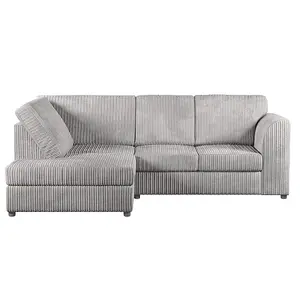 Jumbo Cord High Back 4-Seater Left Hand Facing Corner Sofa Transform Your Living Space and Style