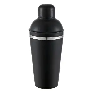 Buckingham Stainless Steel Professional Cocktail Shaker 500 ml black finish