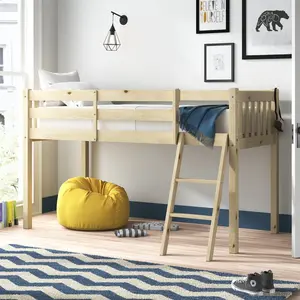 Bristol Mid Sleeper Heavy Duty Pine Loft Cabin Bed Small Single (2'6)