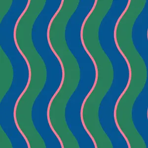 Envy Making Waves Neon Nights Blue Stripe Wallpaper