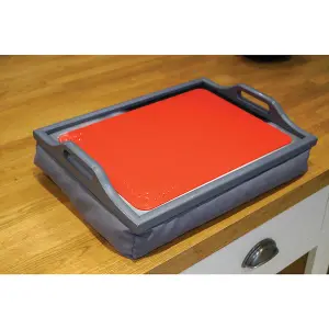 Red Silicone Anti Slip Table Mat - 350 x 250mm - Dishwasher Safe Dining Mat