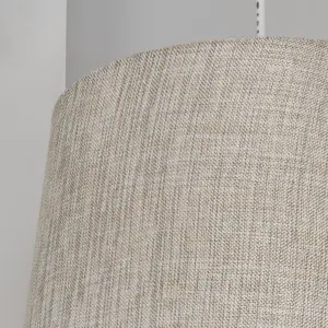 Inlight Ponte Light Grey Metallic effect Contemporary Light shade (D)30cm