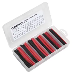 Sealey Heat Shrink Tubing Assortment 95pc 100mm Black & Red HST100BR