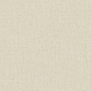 Carmella Plain Textured Vinyl Wallpaper Cream Belgravia 7154