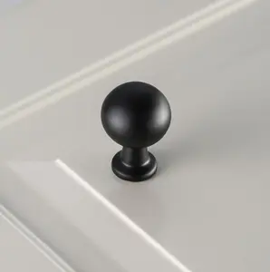 NORD - cabinet door knob - black