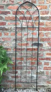 Large Garden Trellis Climbing Wall Plant Support Black (H)1600mm