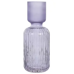 Flower Vase TRAGANA Glass Violet