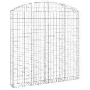 Berkfield Arched Gabion Basket 200x30x200/220 cm Galvanised Iron