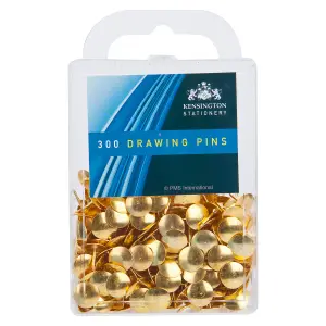 300 Drawing Pins Gold Colour Christmas Accesory X 1 x300 11x6.8x2.5cm Gold