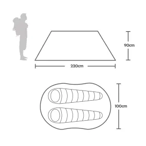 Eurohike Pop 200 2 Person Pop Up Tent