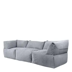 icon Tetra Fine Cord Charcoal Grey Modular Sofa Set (3 individual sections) - Combination Two