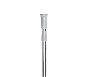 Telescopic Extendable & Adjustable Short Metal Tension Bath Rod with No Drilling Shower Curtain Pole Chrome 110 - 200