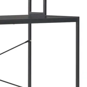 Berkfield Computer Desk Black 120x60x138 cm