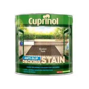 Cuprinol Boston teak Matt Decking Wood stain, 2.5L