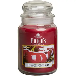 Prices Candles Large Glass Jar Black Cherry 150 Hours Burn Time Prices Candles