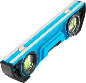 Ox Pro Tough Torpedo Spirit Level 250mm with Angle Finder