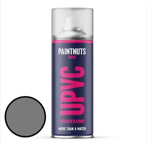 PaintNuts UPVC Door & Window Gloss Paint - Dusty Grey - 400ml Spray Can (RAL7037)