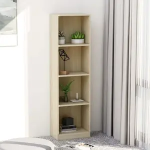 Attwood Bookcase Sonoma Oak / 114cm H x 40cm W x 30cm D