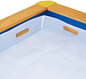 Sand Pit with Lid - 1.2m x 1.2m Summer Sand Box WITH Play Sand