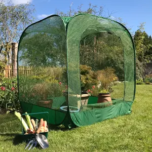 GardenSkill Pop Up Cabbage & Brassica Crop Cage Bird Net Pest Protection Cover 1.25m x 1.35m H