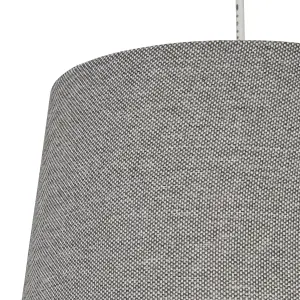 Inlight Yurt Grey Woven effect Contemporary Light shade (D)30cm