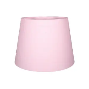 Traditional Linen Fabric Drum Shade for Pendant & Lampshade Pink / 19cm H x 30cm W x 30cm D