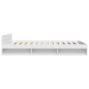 Berkfield Bed Frame with Drawers without Mattress White 120x200 cm