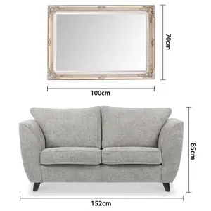 Andrews Flat Wall Mirror Champagne / 50cm x 60cm W