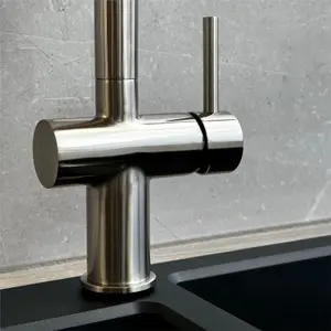 Liquida W19BN Single Lever Pull Out Head Brushed Nickel Kitchen Mixer Tap