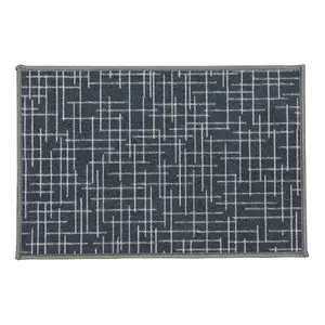 JVL Savio Machine Washable Door Mat, 40 x 60 cm, Grey