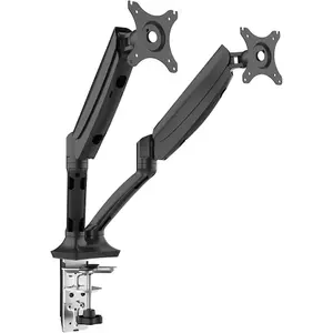 Ergonomic Dual Monitor Desk Mount Arm for 10-27 Inch Screens - 9KG Capacity