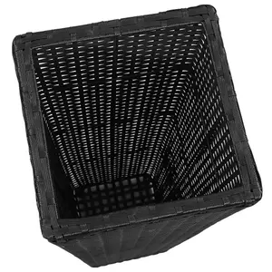 Berkfield Garden Raised Beds 3 pcs Poly Rattan Black