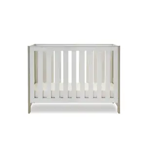 Nika Mini Cot Bed & Underdrawer Grey Wash/White