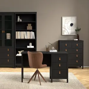 Barcelona Desk 3 drawers Matt Black