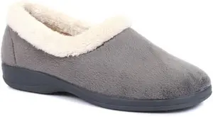 Pavers - Women's Full Slipper - Grey - Size 7