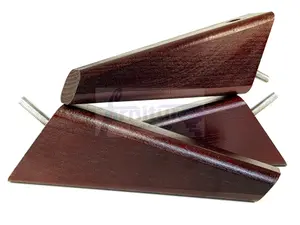 SET OF 4 REPLACEMENT FURNITURE SQUARE FEET ANTIQUE MAHOGANY TAPERED WOODEN LEGS 150mm HIGH M8