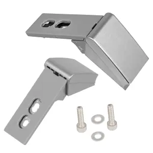 SPARES2GO Door Hinge compatible with Liebherr Fridge Freezer Refrigerator (Pack of 2 Hinges + Fixings)