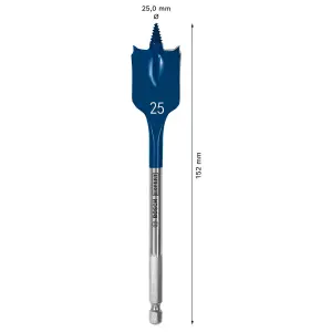 Bosch Professional Flat wood bit (Dia)25mm (L)152mm