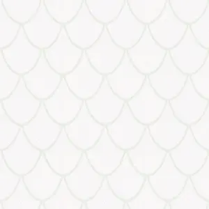 Galerie The New Design Book White Geometric Embossed Wallpaper