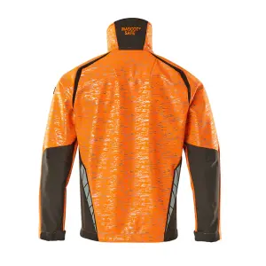 Mascot Accelerate Safe Softshell Jacket with Reflectors (Hi-Vis Orange/Dark Anthracite)  (Medium)