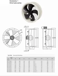 AirTech-UK Commercial Axial Extractor Sucker Canopy Cased Fan -400mm